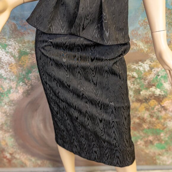 VERONICA BEARD Black Strapless Jacquard Allyson Dress  Size 6 NWT - Picture 9 of 16